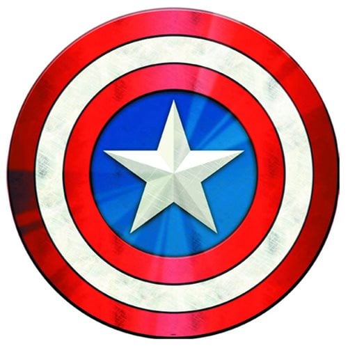 Captain America Shield Hallow Curved Tin Sign